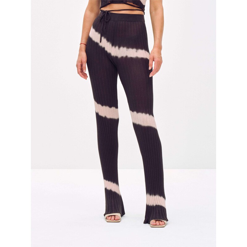 ABOUT YOU x Toni Garrn Hlače 'Rebecca' rosé / črna