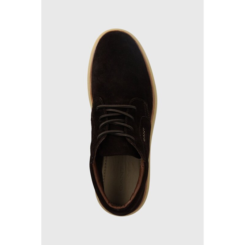 Čevlji iz semiša Gant Kinzoon moški, rjava barva, 27643352.G399