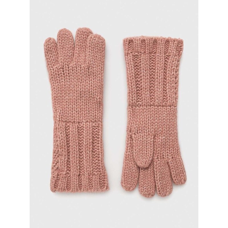Otroške rokavice Pepe Jeans roza barva