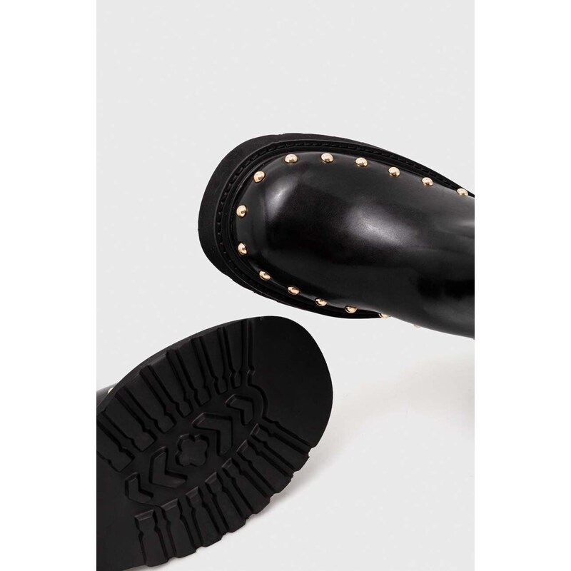 Elegantni škornji Twinset ženski, črna barva, 232TCT042