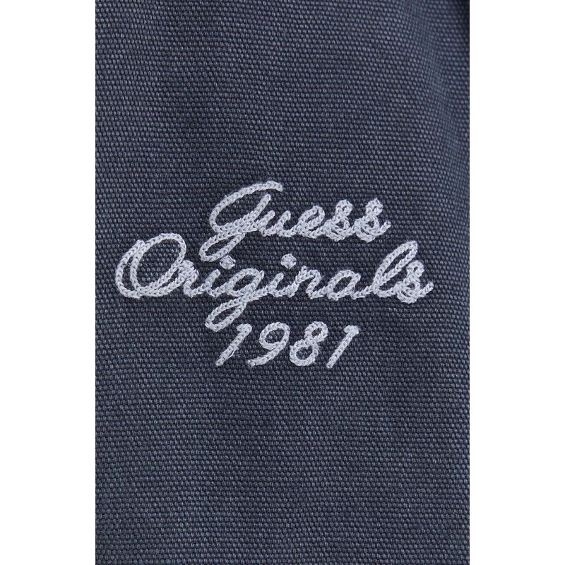 Jeans jakna Guess Originals mornarsko modra barva