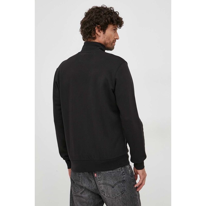 Bombažen pulover La Martina moška, črna barva