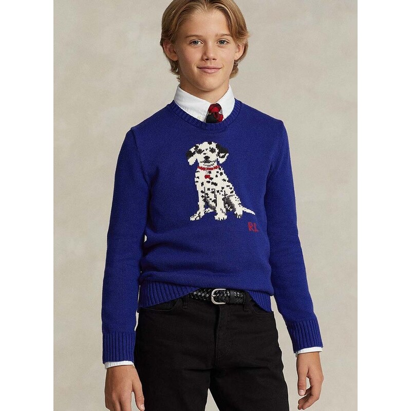 Otroški bombažen pulover Polo Ralph Lauren