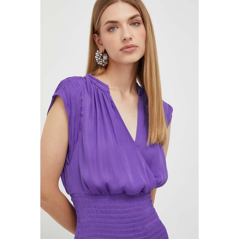 Obleka Morgan vijolična barva