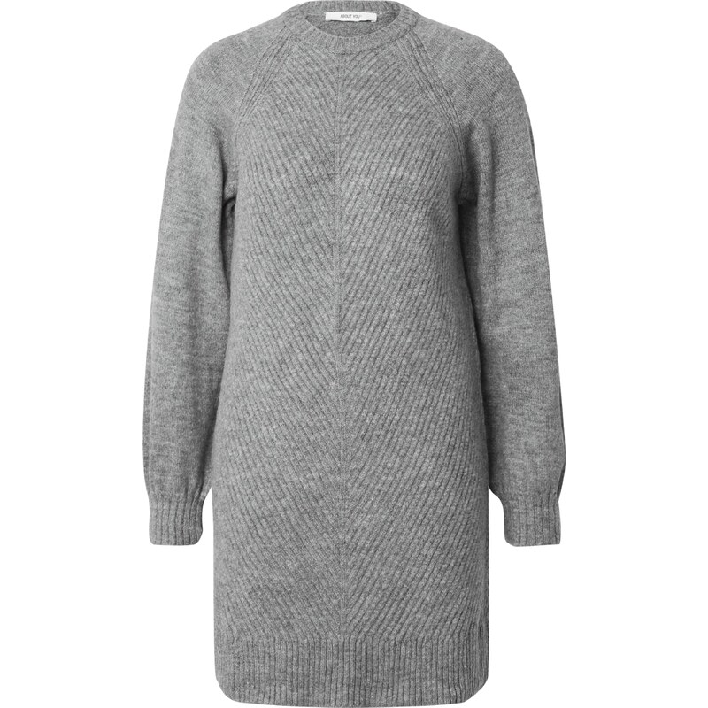 ABOUT YOU Pletena obleka 'Branka' pegasto siva