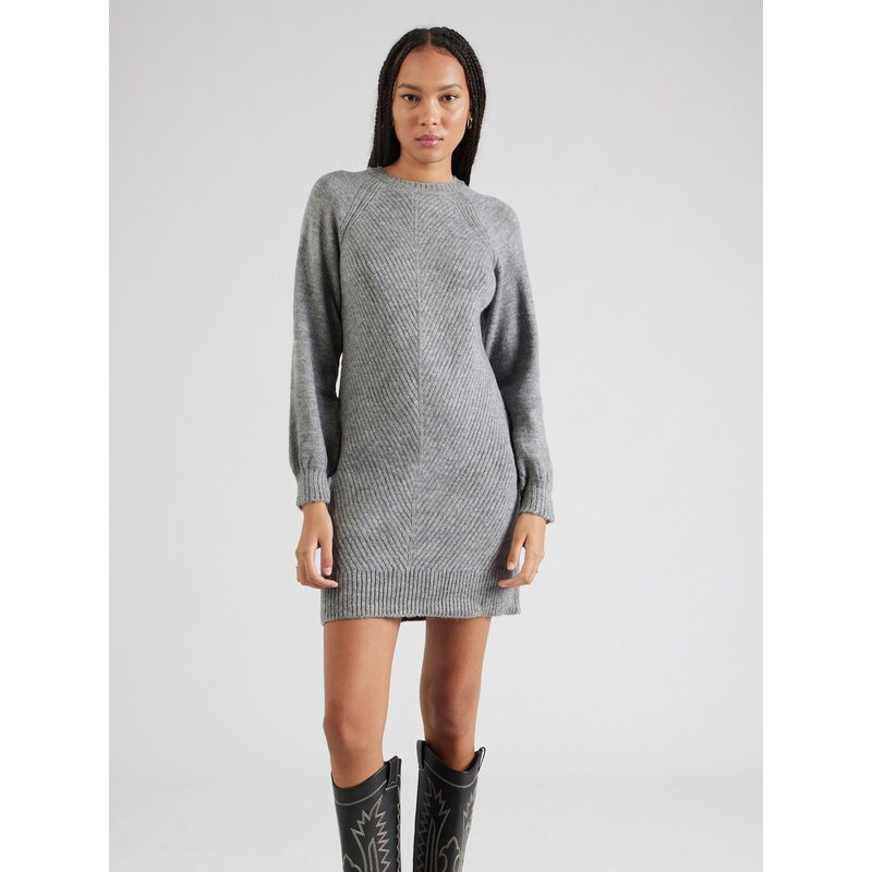 ABOUT YOU Pletena obleka 'Branka' pegasto siva