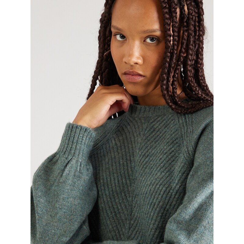 ABOUT YOU Pletena obleka 'Branka' večbarvno zelena