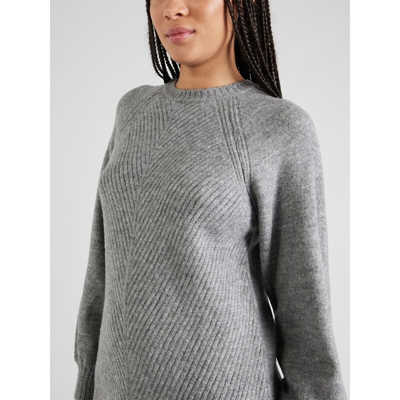 ABOUT YOU Pletena obleka 'Branka' pegasto siva