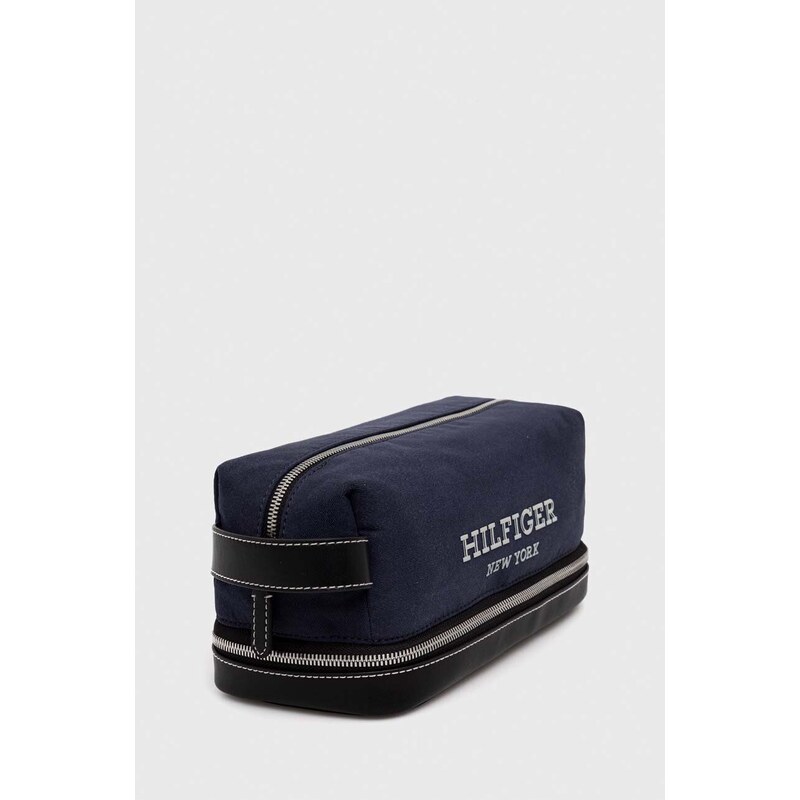Kozmetična torbica Tommy Hilfiger mornarsko modra barva