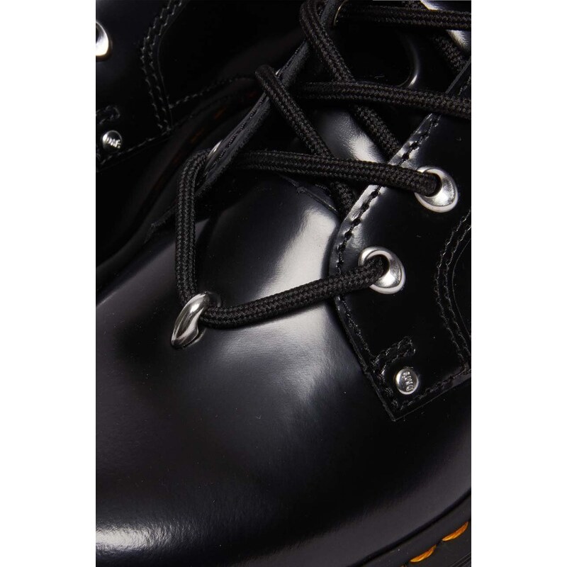 Usnjeni nizki škornji Dr. Martens Jadon Hardware II ženski, črna barva, DM30932001