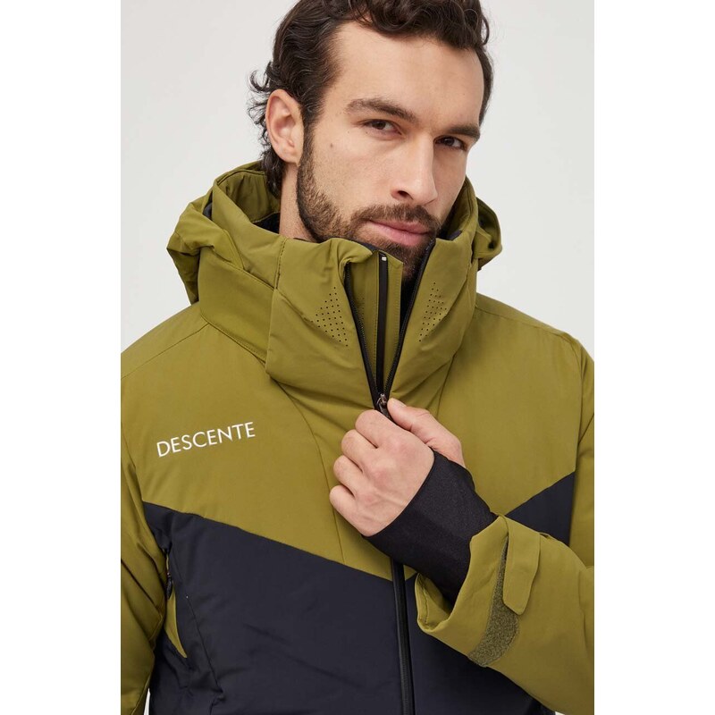 Smučarska jakna s puhom Descente CSX zelena barva