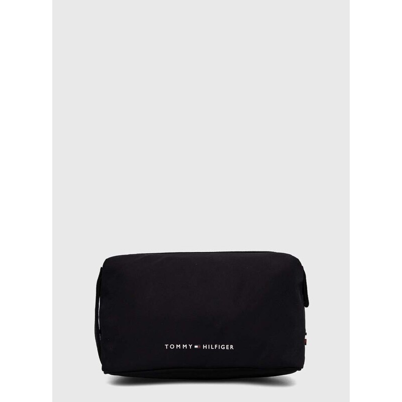 Kozmetična torbica Tommy Hilfiger črna barva