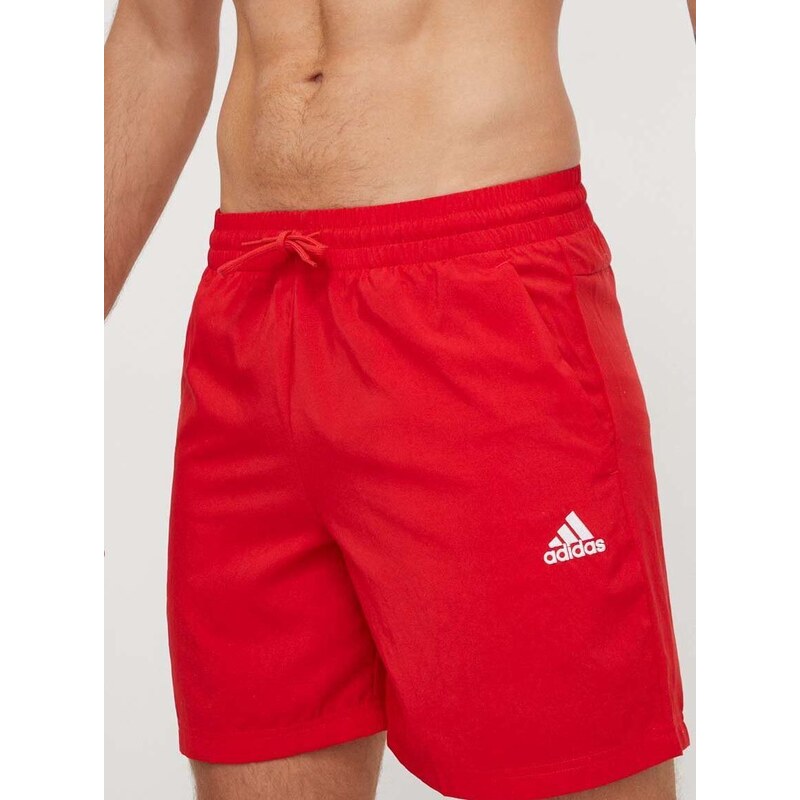 Kratke hlače adidas moški, rdeča barva