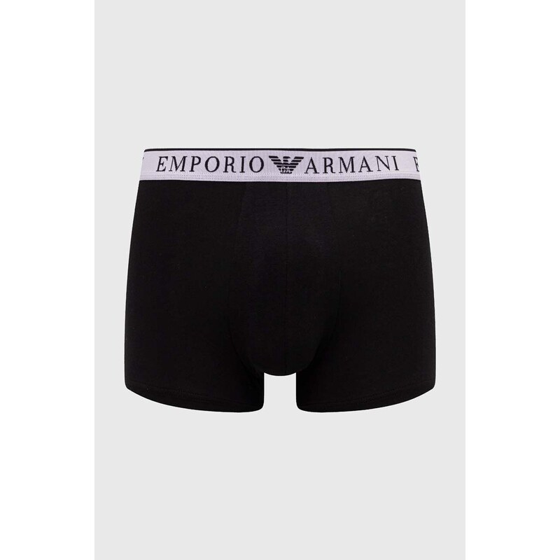 Boksarice Emporio Armani Underwear 2-pack moški, črna barva