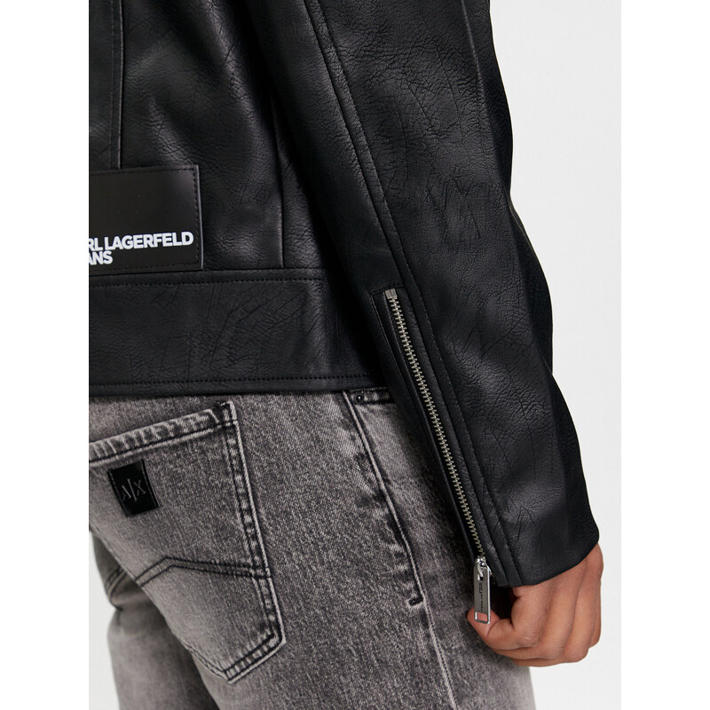 Usnjena jakna Karl Lagerfeld Jeans