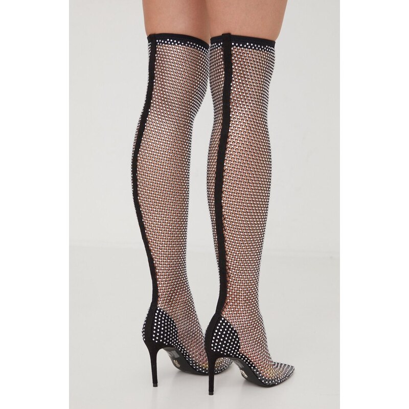 Elegantni škornji Steve Madden Revamp ženski, črna barva, SM11002512