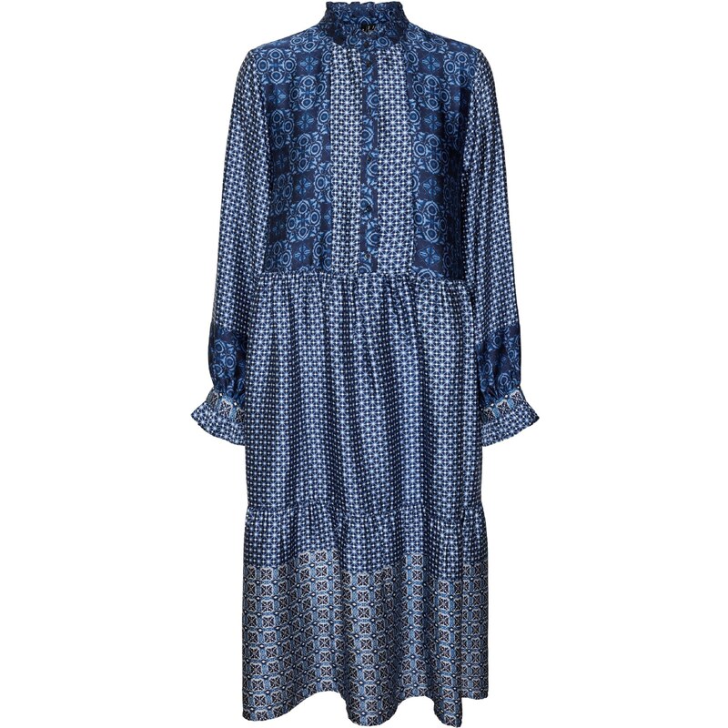 VERO MODA Dolga srajca 'Levi' mornarska / bela / off-bela