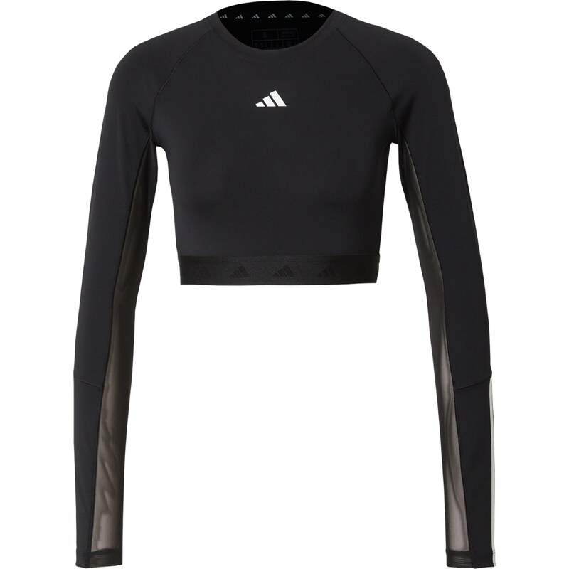 ADIDAS PERFORMANCE Funkcionalna majica 'Hyperglam' črna / bela