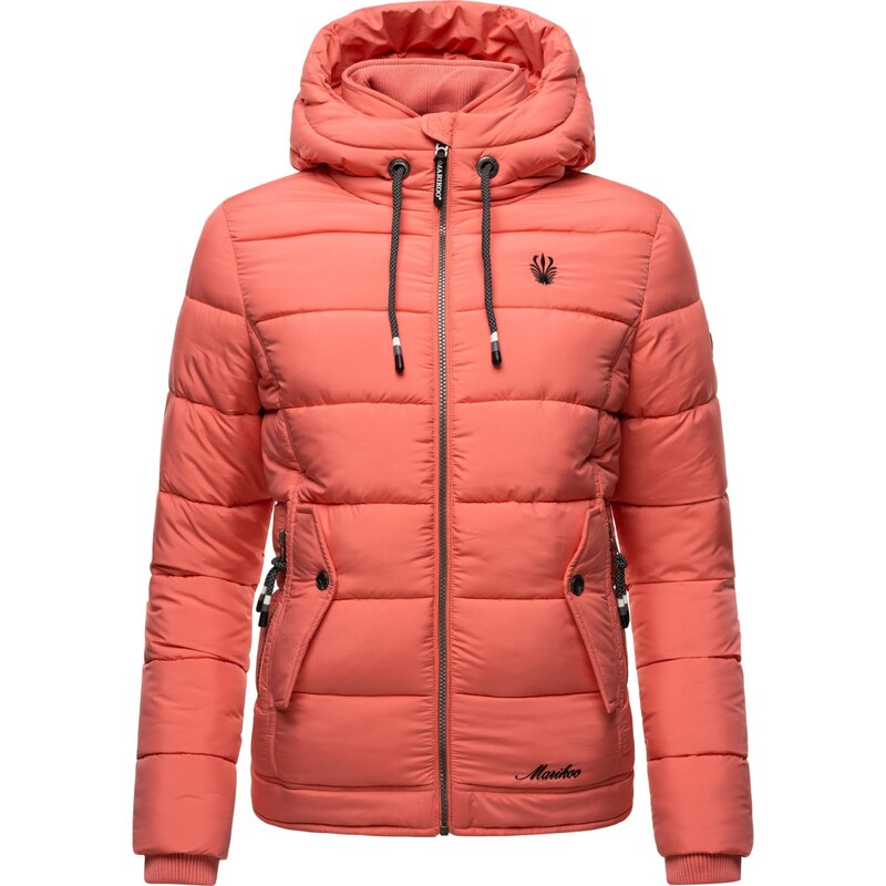 MARIKOO Zimska jakna 'Taisaa' korala / črna / bela