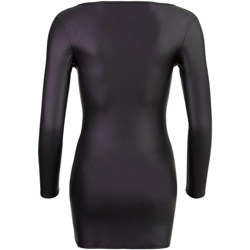 Cottelli - družabna obleka z zadrgo s kristali (črna)