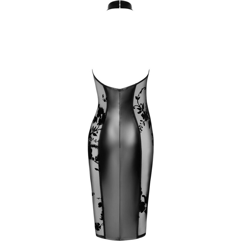 Noir - prosojna obleka z ogrinjalom (črna)