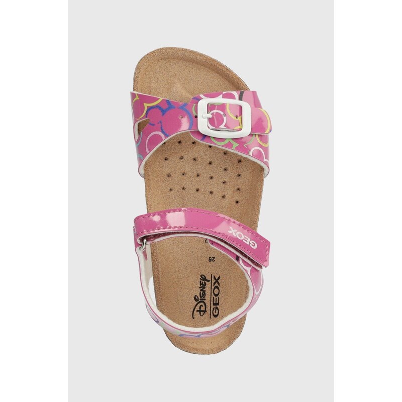 Otroški sandali Geox ADRIEL roza barva