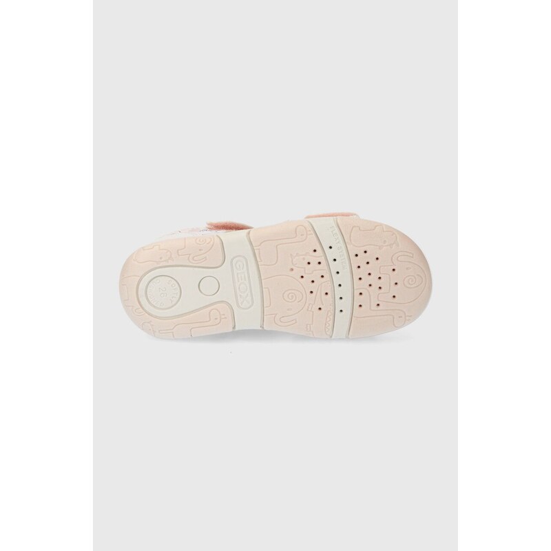 Otroški sandali Geox SANDAL TAPUZ roza barva
