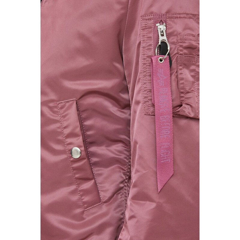 Bomber jakna Alpha Industries MA-1 VF LW WMN ženska, roza barva