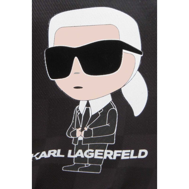 Otroška opasna torbica Karl Lagerfeld črna barva