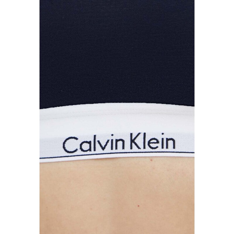 Modrček in tangice Calvin Klein Underwear mornarsko modra barva
