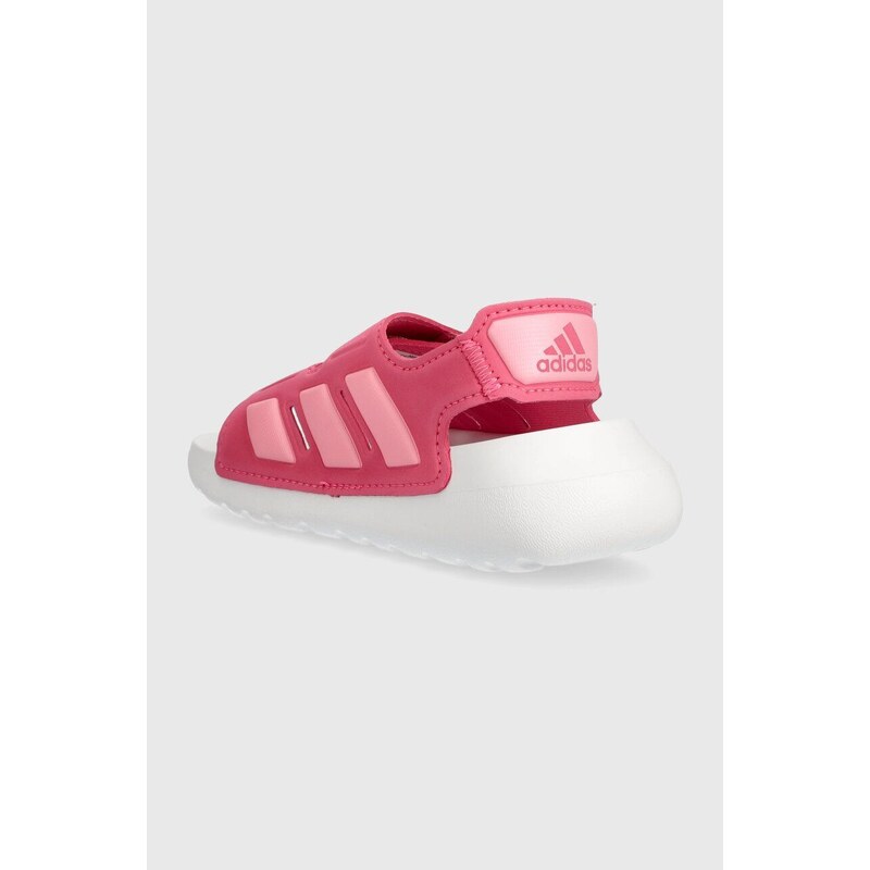 Otroški sandali adidas ALTASWIM 2.0 C roza barva