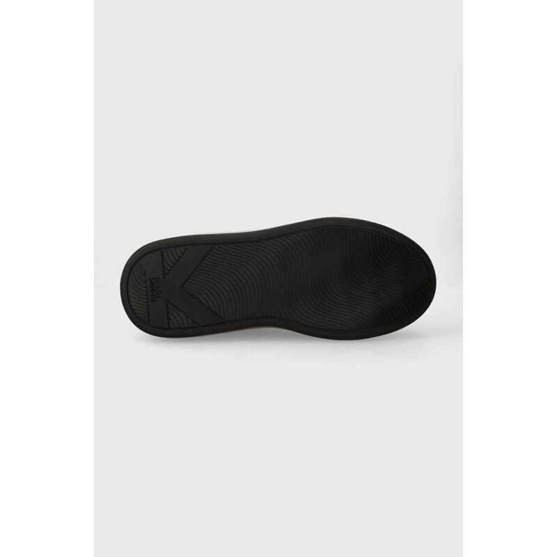Usnjene superge Karl Lagerfeld KAPRI KUSHION črna barva, KL52671