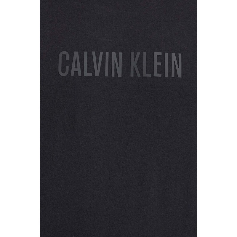 Majica z dolgimi rokavi lounge Calvin Klein Underwear črna barva