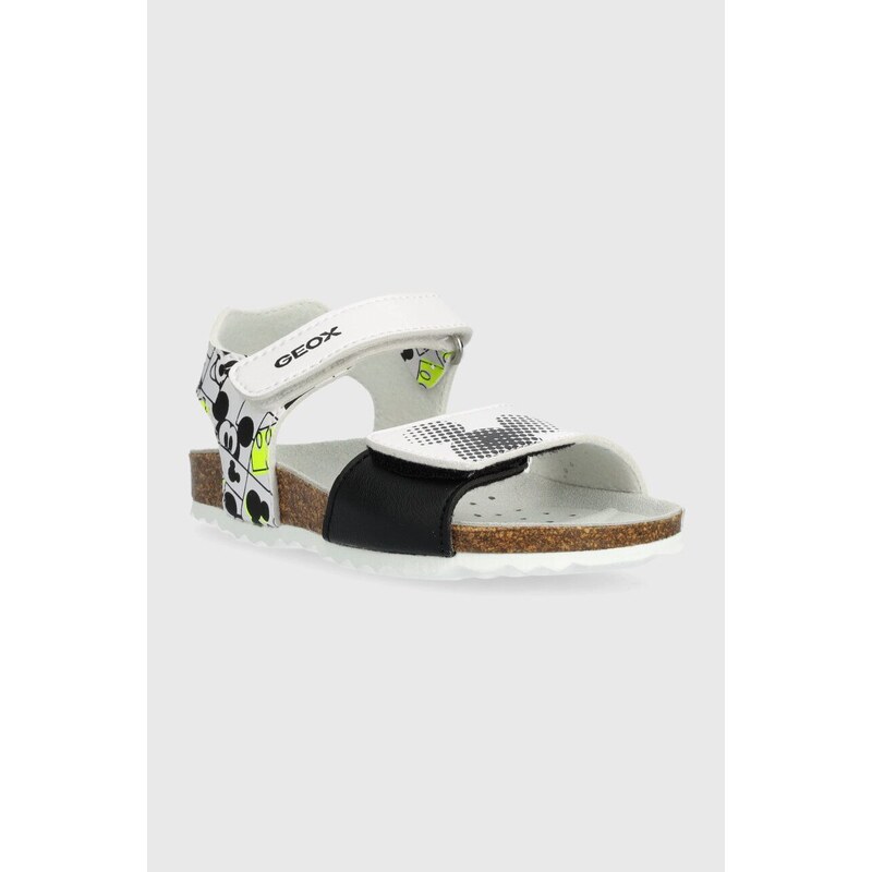 Otroški sandali Geox bela barva