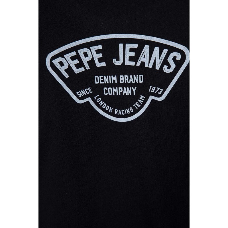 Otroška bombažna kratka majica Pepe Jeans REGEN mornarsko modra barva