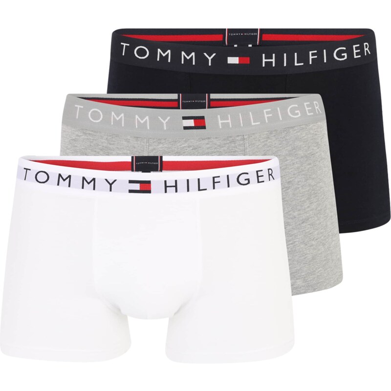 Tommy Hilfiger Underwear Boksarice marine / pegasto siva / rdeča / bela