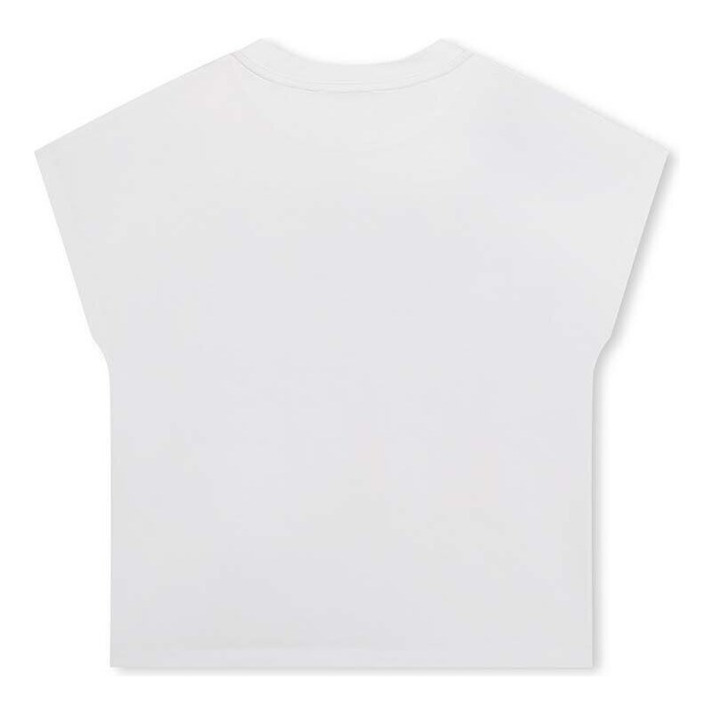 Otroška kratka majica Dkny bela barva