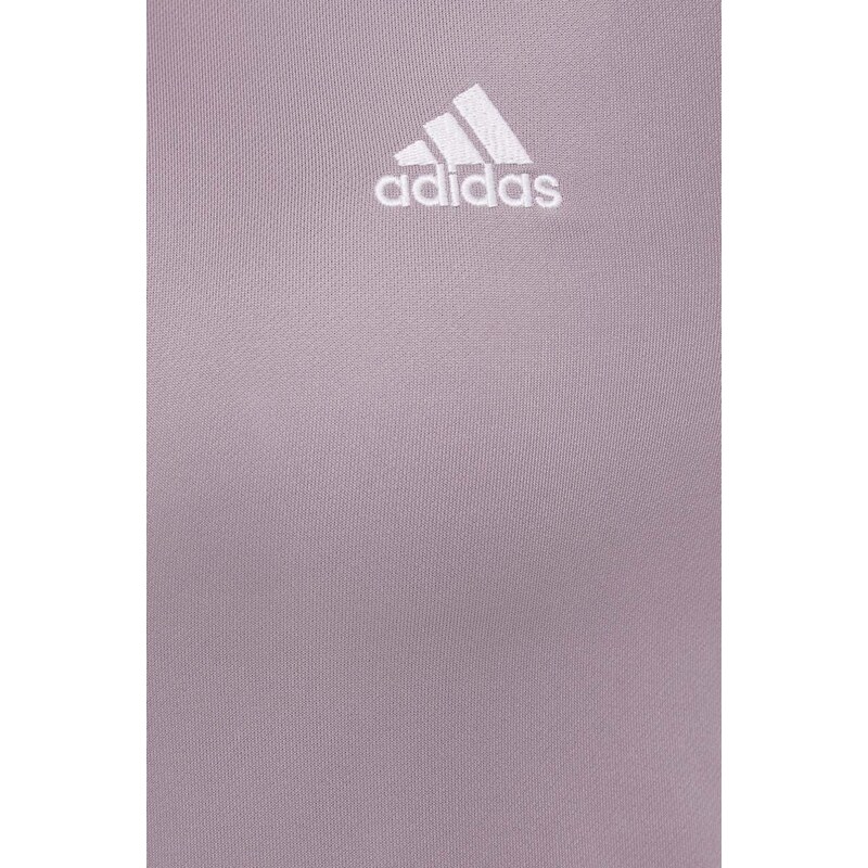 Trenirka adidas ženski, vijolična barva