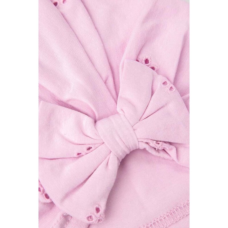 Kapa za dojenčka Coccodrillo roza barva