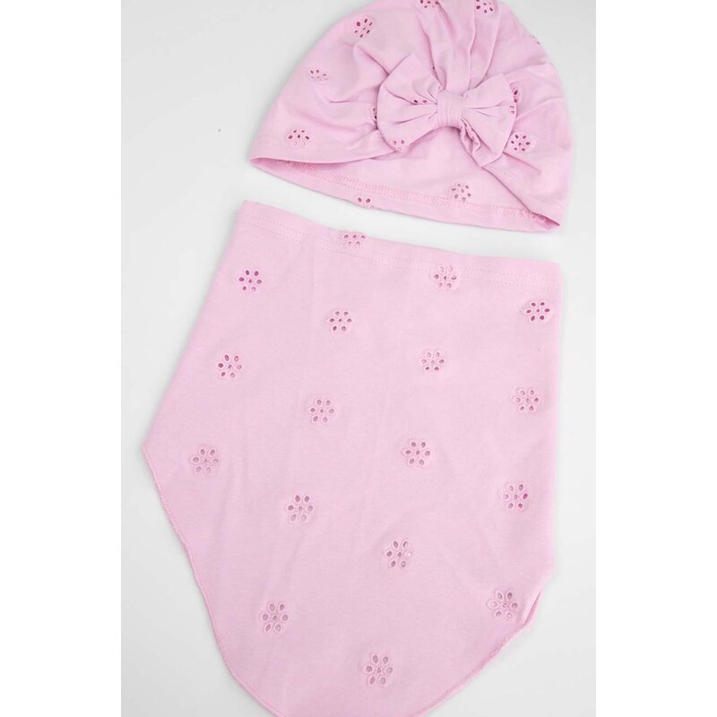 Kapa za dojenčka Coccodrillo roza barva