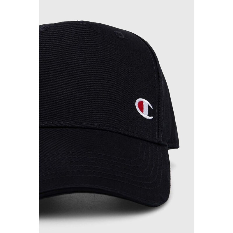 Bombažna bejzbolska kapa Champion črna barva