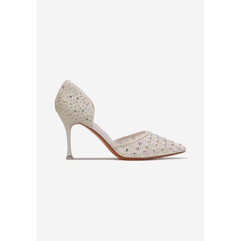 Zapatos Elegantni salonarji Lorita bela