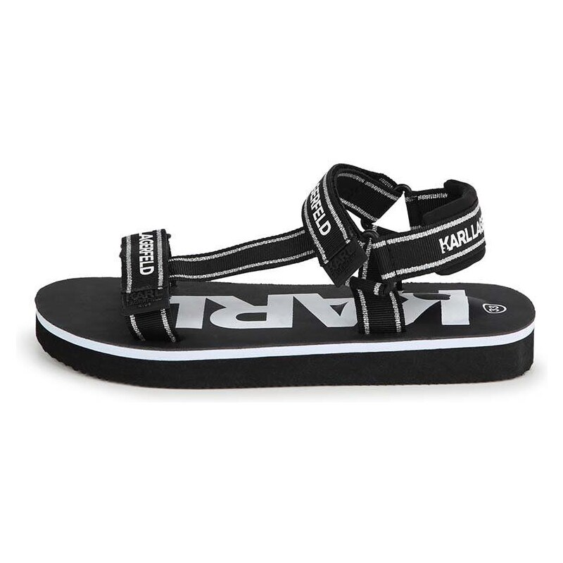 Otroški sandali Karl Lagerfeld črna barva