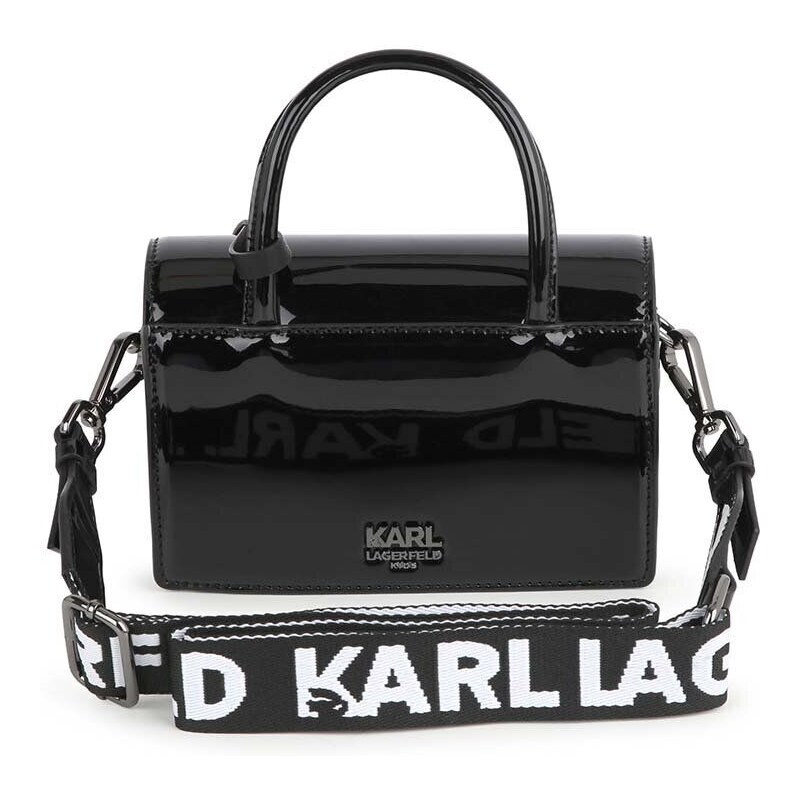 Otroška torbica Karl Lagerfeld črna barva