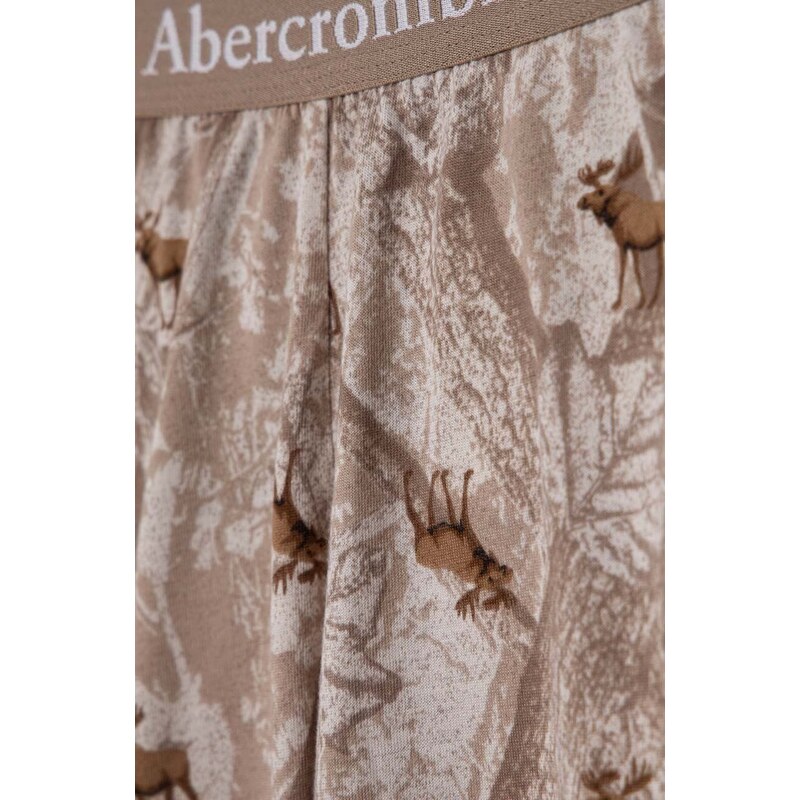 Otroška pižama Abercrombie & Fitch bela barva