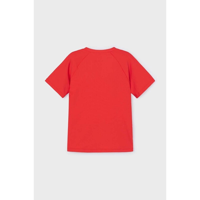 Otroška plavalna majica Mayoral rdeča barva