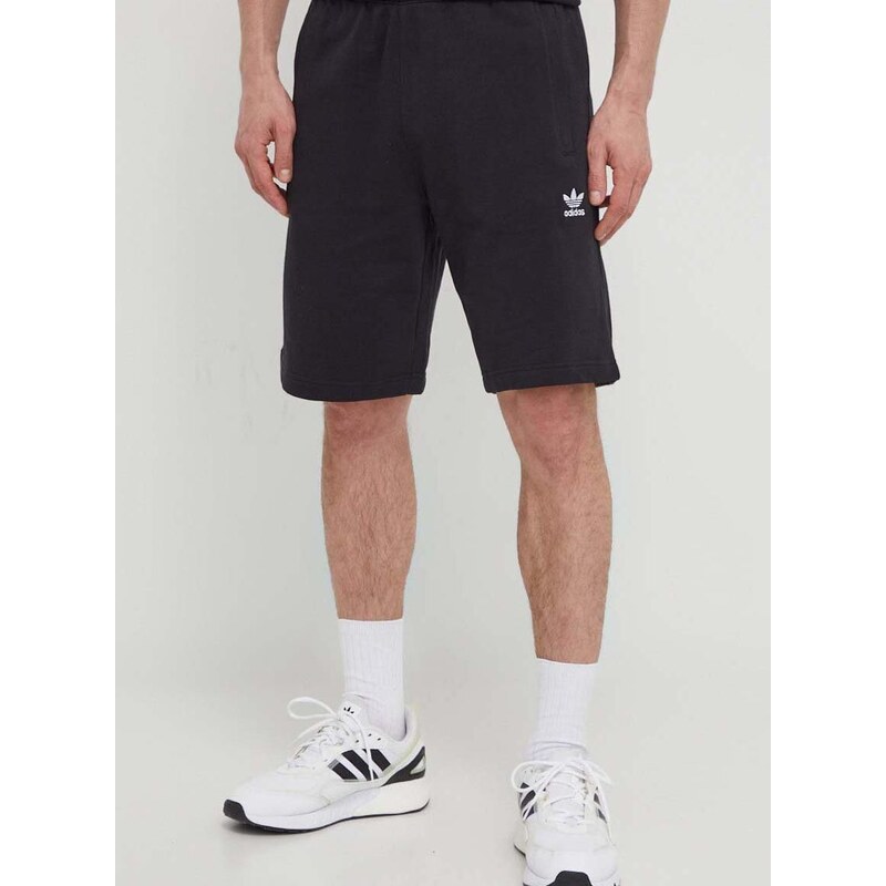 Bombažne kratke hlače adidas Originals Essential črna barva, IR6849