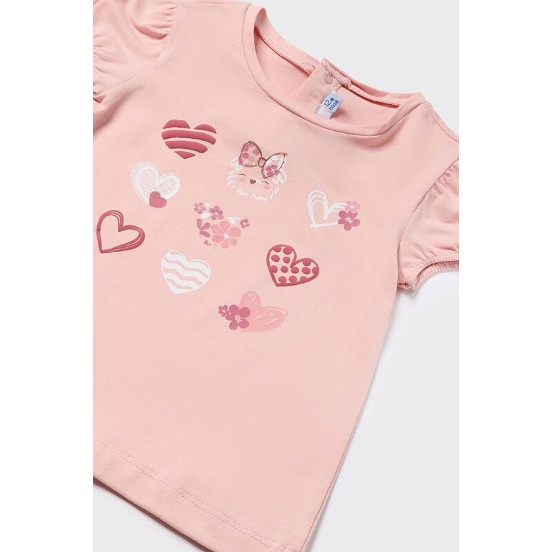 Majica za dojenčka Mayoral roza barva