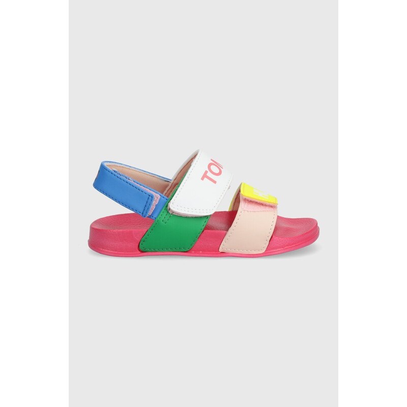Otroški sandali Tommy Hilfiger roza barva