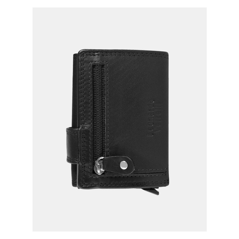 Tošn Moška denarnica Leonardo Verrelli Nappa črna